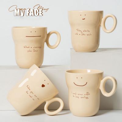 Emoji series mugs cute mug milk cup  ceramic coffee mug